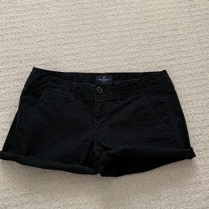 AE black shortie shorts